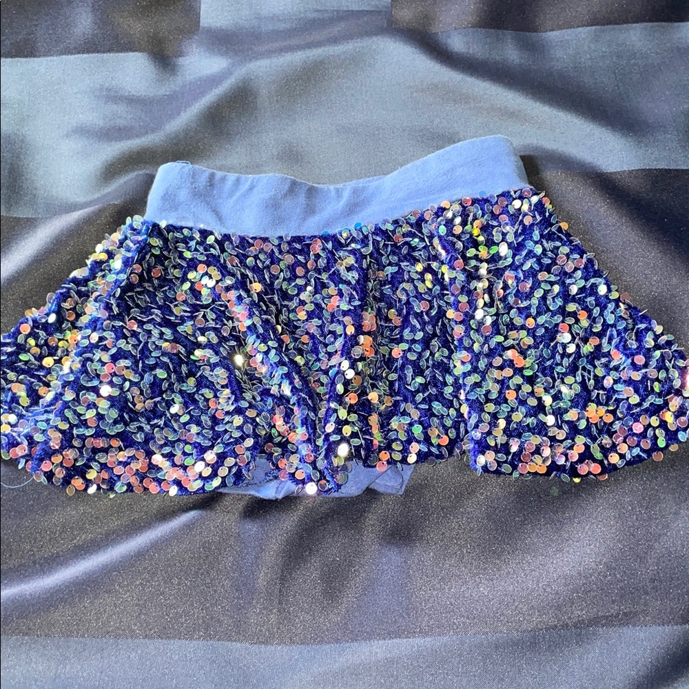 Colorful Sequin Mini Skirt